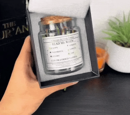 (GIFTING OFFER) Handmade 90 Day Bible Verses Jar (Comes With Christian Gift Box)